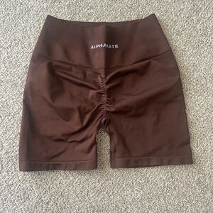 Alphalete Women's Dark Brown Shorts